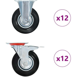 Rotelle 24 pz 125 mm - VIDAXL precio