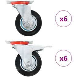 Vidaxl - Ruote Girevoli 12 pz 100 mm precio