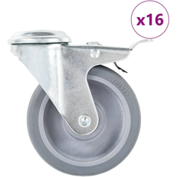 Vidaxl - Ruote Girevoli con Foro per Bulloni 16 pz 100 mm en oferta