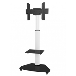 Techly Supporto a Pavimento con Mensola Trolley TV LCD/LED/Plasma 37-70'' Bianco características