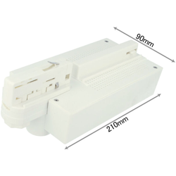 Ledlux - Testa Alimentazione Con Box Led Driver Colore Bianco Per Faro Led Binario Trifase per CB40103 características