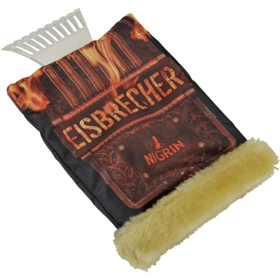 Grattaghiaccio Plastica con guanto di protezione (L x L x A) 3 x 16.5 x 30 cm Nigrin Eisbrecher Automobile Nero, Marron