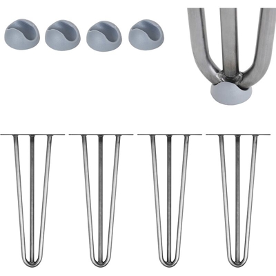 Forcina Gamba 4 pezzi 36CM supporto gamba forcella tavolo pattini gamba mobili - MUCOLA