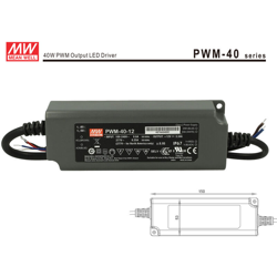 Alimentatore Led PWM-40-12 Dimmerabile 40W 12V IP67 Dimming 3 in 1 0-10V 10V PWM Resistance - Meanwell características
