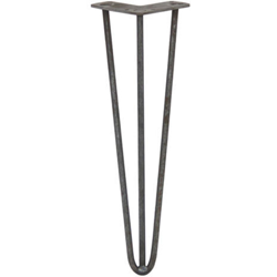 SKISKI LEGS - 4 Gambe per Tavolo a Forcina 40,6cm 3 Rebbi in Acciaio Colore Naturale Spessore 10mm características