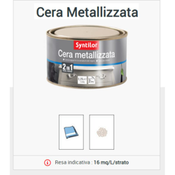 Cera Metallizzata 0,25 l Acciaio - SYNTILOR precio