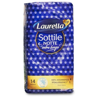 UP ASSORBENTI SOTTILI NOTTE EXTRA LUNGO 14PZ - Laurella
