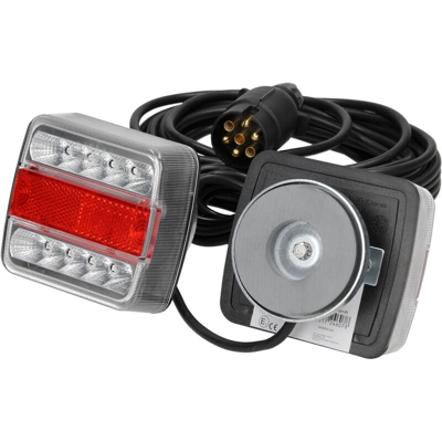 Fanale post LED magnetico rimorchio carrelli roulotte trattore luce veicoli - ECD GERMANY