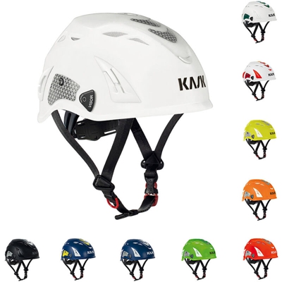 Elmetto casco KASK da lavoro PLASMA HI VIZ - EN 397 - bianco giallo rosso verde blu nero, ColoreGiallo Fluo