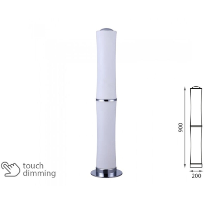 LEDLUX JF3976 Piantana Lampada Led Da Terra Moderna Forma a 2 Canne Bamboo 32W Alta 900mm Dimmerabile Touch SKU-3976 - V-TAC