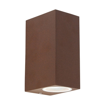 Applique baleno - Rustico - Alluminio - Ruggine - Allungato Max. 2 x Watt - Qazqa