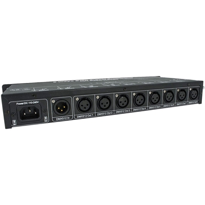 Amplificatore Distributore Segnale DMX 512 Signal Distributor 8 Canali 220V DMX128 - LEDLUX