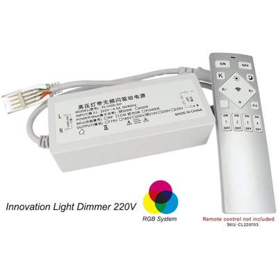 Ledlux - Alimentatore Centralina Led Controller RGB 220V Per Striscia Led Alta Tensione RGB HVRF1909