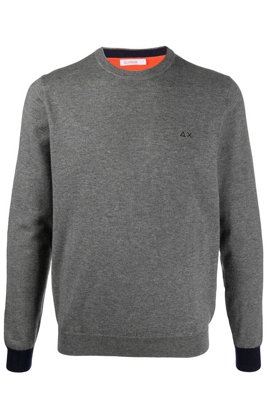 Maglia girocollo con contrasti - SUN68