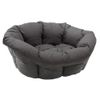 Ferplast Cesta-sofà Siesta Deluxe nera con rivestimento antracite - Set Tg. 4, L 61,5 x P 45 x H 21,5 cm características