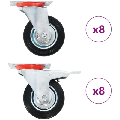 Vidaxl - Ruote Girevoli 16 pz 100 mm