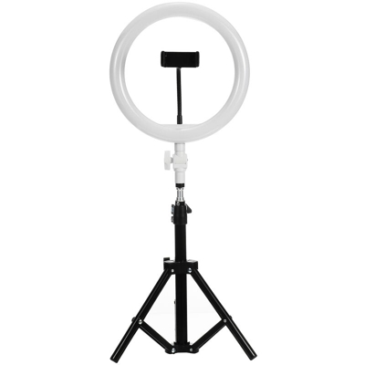 Augienb - Luce ad anello per selfie da 10 '26 cm con supporto per cellulare per video YouTube Live Stream Makeup Photography Dimmerabile Lampada di