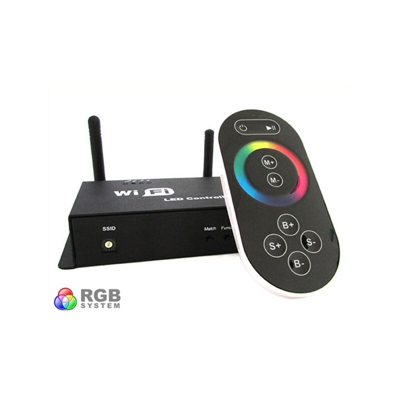 WiFi Single Point Controller Centralina RGB Led Telecomando Touch Wireless Interfacciabile Con Iphone Smartphone Android WF100 - LEDLUX