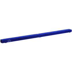 Trave da Ginnastica per Allenamento Imbottita in Legno, Blu, 240x10x6.5cm - Homcom en oferta