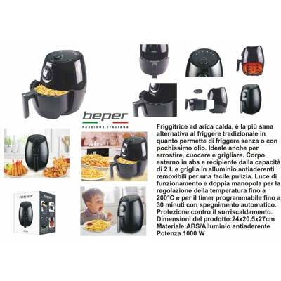 Friggitrice Ad Aria Calda 1000W Lt.2 - BIGHOUSE IT