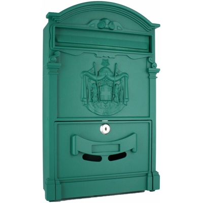 Cassetta postale 260x90x410h verde alluminio pressofuso - Salone - CHINA-SUZHOU CASSETTE POST.6003