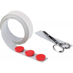 Nastro Metallico - Rouleau5M - Bianco, 35Mm - MAGNETOPLAN en oferta