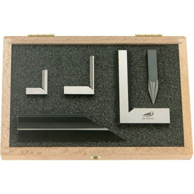 Helios Preisser - Precisione Quadrati Pezzi In Acciaio Inox Lotto 5 Hp