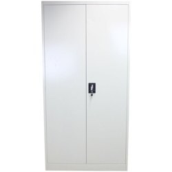 MonsterShop - Armadietto Grigio Chiaro in Metallo Solido per Casa e Ufficio con 2 Porte e 4 Piani Regolabili 180cm x 90cm x 40cm - MONSTER RACKING precio