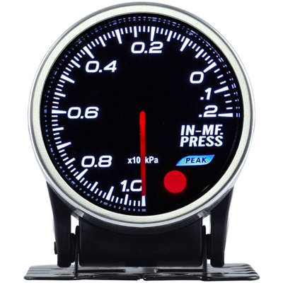 Vacuometro Vuotometro Analogico Pressione Vuoto BAR IN-MF Press Vacuum Gauge 52mm 12V Auto Doppio Ingresso Alimentazione 10 Colori - BEZEL