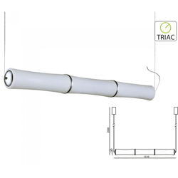 Lampada Led A Sospensione Moderno Forma 3 Canne Bambu Lunga 1310mm 52W 3000K Dimmerabile Triac Dimmer SKU-3979 - V-TAC en oferta