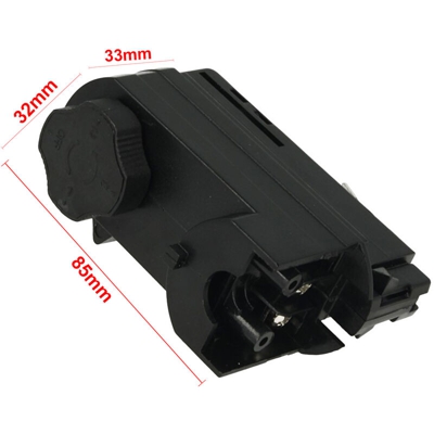 Testa Alimentazione Del Faro Led Colore Nero Con Morsetti Per Binario Trifase CB40203 - LEDLUX