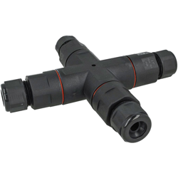 Connettore Giunta Di Connessione Forma X IP68 Senza Viti Collegamento Veloce 4 Posti Per Cavo Elettrico 6-12mm - LEDLUX precio