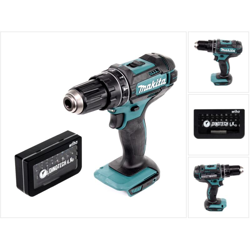 Makita DHP 482 Z 18 V Trapano avvitatore a percussione a batteria + Kit 31 punte Wiha Dinotech Edition - senza batteria, senza caricabatterie características