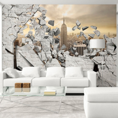 Fotomurale NY City behind the Wall cm 300x210 Artgeist