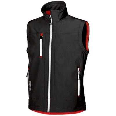 U Power - GILET IN TESSUTO SOFT SHELL CLIMB BLACK CARBON | XXL