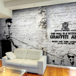 Fotomurale Banksy Graffiti Area cm 300x210 Artgeist características