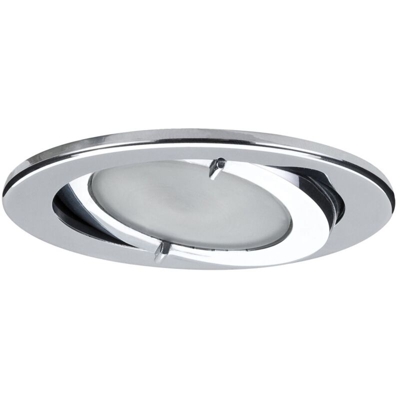 Paulmann, 985.73, Set da 3 illuminazionimobile a incasso, IP44, orientabile 3 x 20 W, 60 VA, 230/12 V, G4, 79 mm, in cromo, alluminio e vetro [Classe