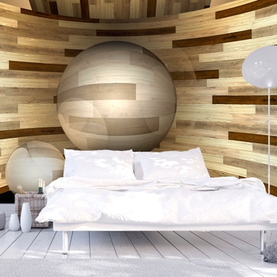 Fotomurale Orbita di legno cm 250x175 Artgeist