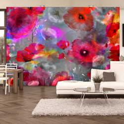 Fotomurale Papaveri dipinti cm 250x175 Artgeist precio