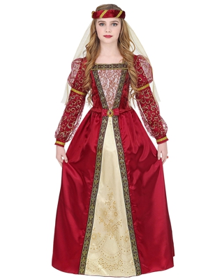 Costume principessa medievale reale bambina