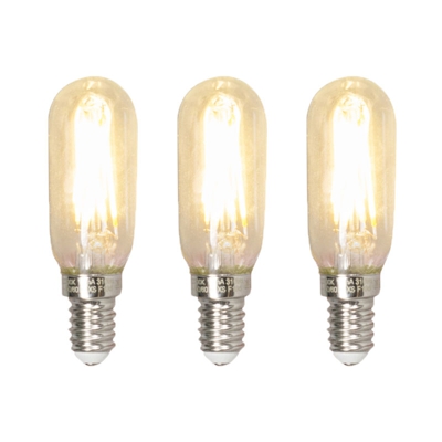 Set 3 lampadine E14 LED 310lm 2700K tubo dimm - Calex