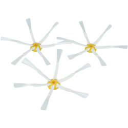 vhbw 3 x spazzola laterale rotonda compatibile con iRobot Roomba 505, 521, 551, 561, 571, 572, 577, 582, 583, 585, 595 aspirapolvere - bianco/verde precio