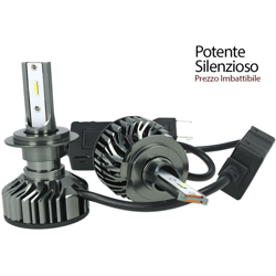 Kit Full Led Cob H7 26W Reale 12V Con Ventola Raffrenddamento Silenziosa Attacco Regolabile 2200 Lumen - CARALL precio