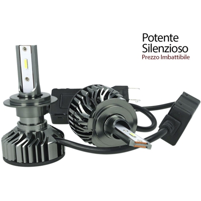 Kit Full Led Cob H7 26W Reale 12V Con Ventola Raffrenddamento Silenziosa Attacco Regolabile 2200 Lumen - CARALL