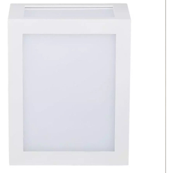 LEDLUX LD8334C Applique Lampada Led Da Muro Parete a Lanterna 12W 3000K Carcassa Bianca IP65 360 Gradi SKU-8334 - V-TAC en oferta