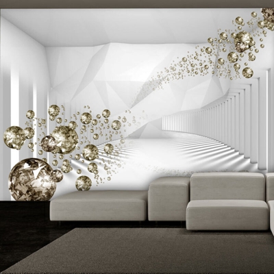 Fotomurale Diamond Corridor Grey cm 250x175 Artgeist
