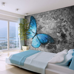 Fotomurale Blue butterfly cm 250x193 Artgeist en oferta