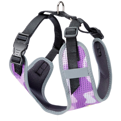 NIKITA P FASHION Pettorina tecnica in nylon traspirante per cani. Cuciture riflettenti. In varie misure e colori.. Variante S - Misure: A: 24÷31 cm
