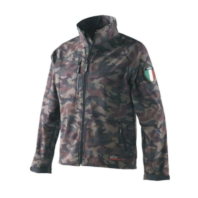 FV - Giacca mimetica impermeabile e traspirante clash softshell industrial starter taglie: xxl