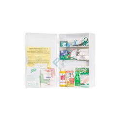 Pack Services - Armadietto pronto soccorso in plastica, contenuto maggiorato, D.M. 388 e D.L. 81, Allegato 2, fino a 2 lavoratori (Contenuto precio